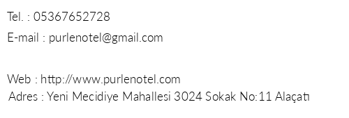 Prlen Otel telefon numaralar, faks, e-mail, posta adresi ve iletiim bilgileri
